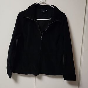 Sonoma lifestyles women arge corduroy jacket full zip office goth 100% cotton